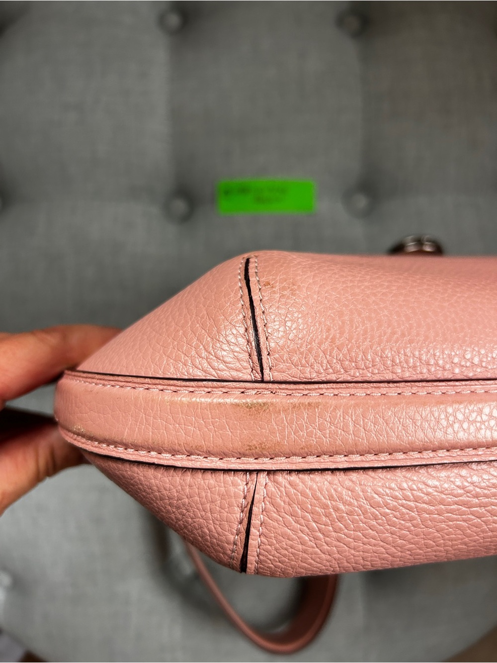 Coach Amber Hobo F48635 Petal Pink Pebbled Leather Shoulder Bag - Picture 5 of 12